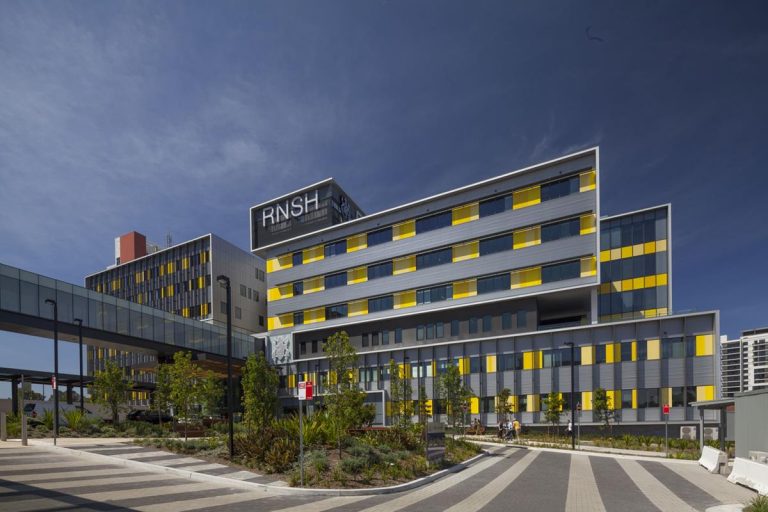 VitraPanel non combustible cladding hospital