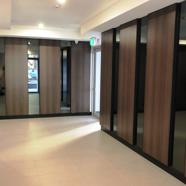 wood grain Vitrapanel printed panels